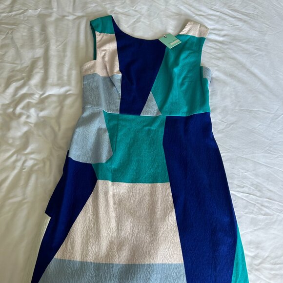 NWT Plenty by Tracy Reese Women's Sheath Dress Blue//Turquoise Size 6 - Picture 1 of 9